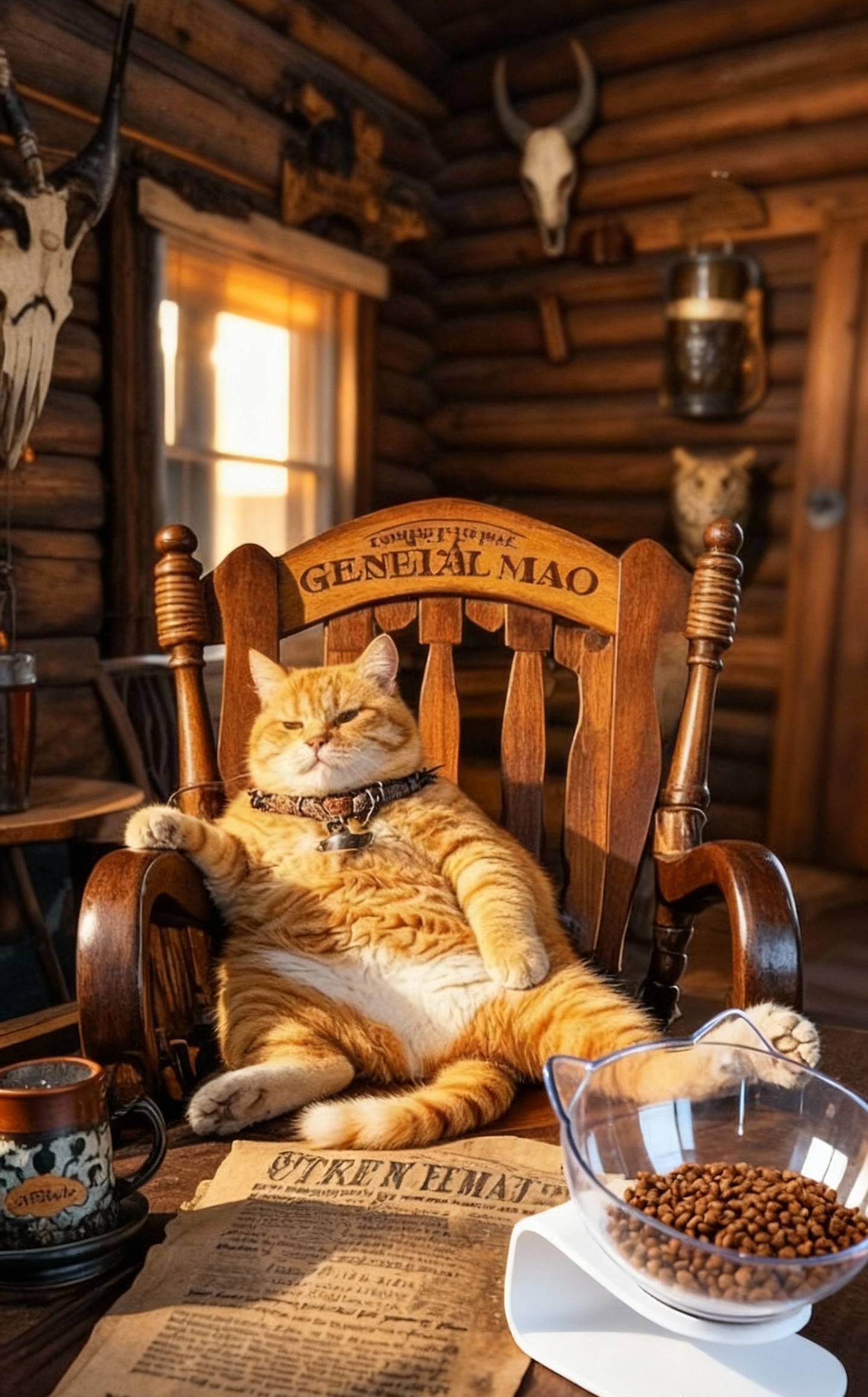 Raised Double Cat Food Bowl