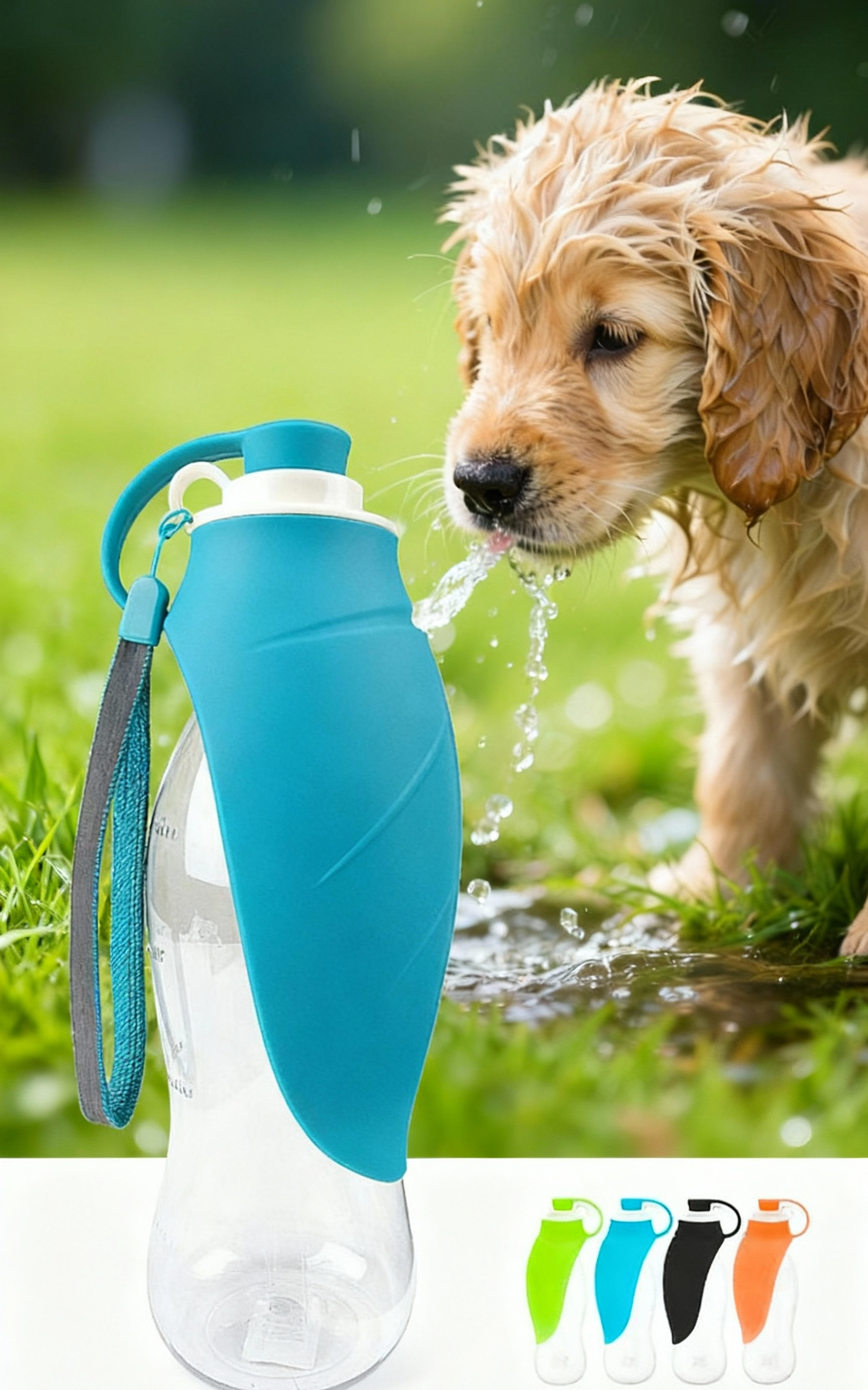 Portable Flip-Top Pet Water Bottle