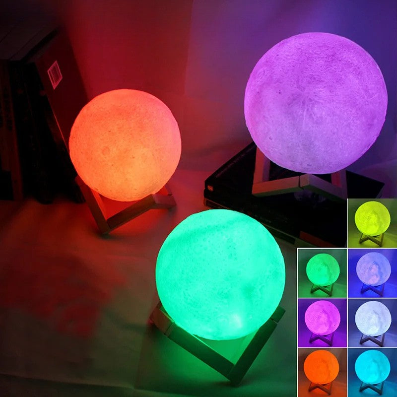 Galaxy Moon Lamp