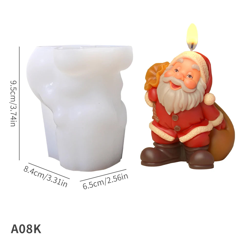 DIY 3D Santa Candle Mold