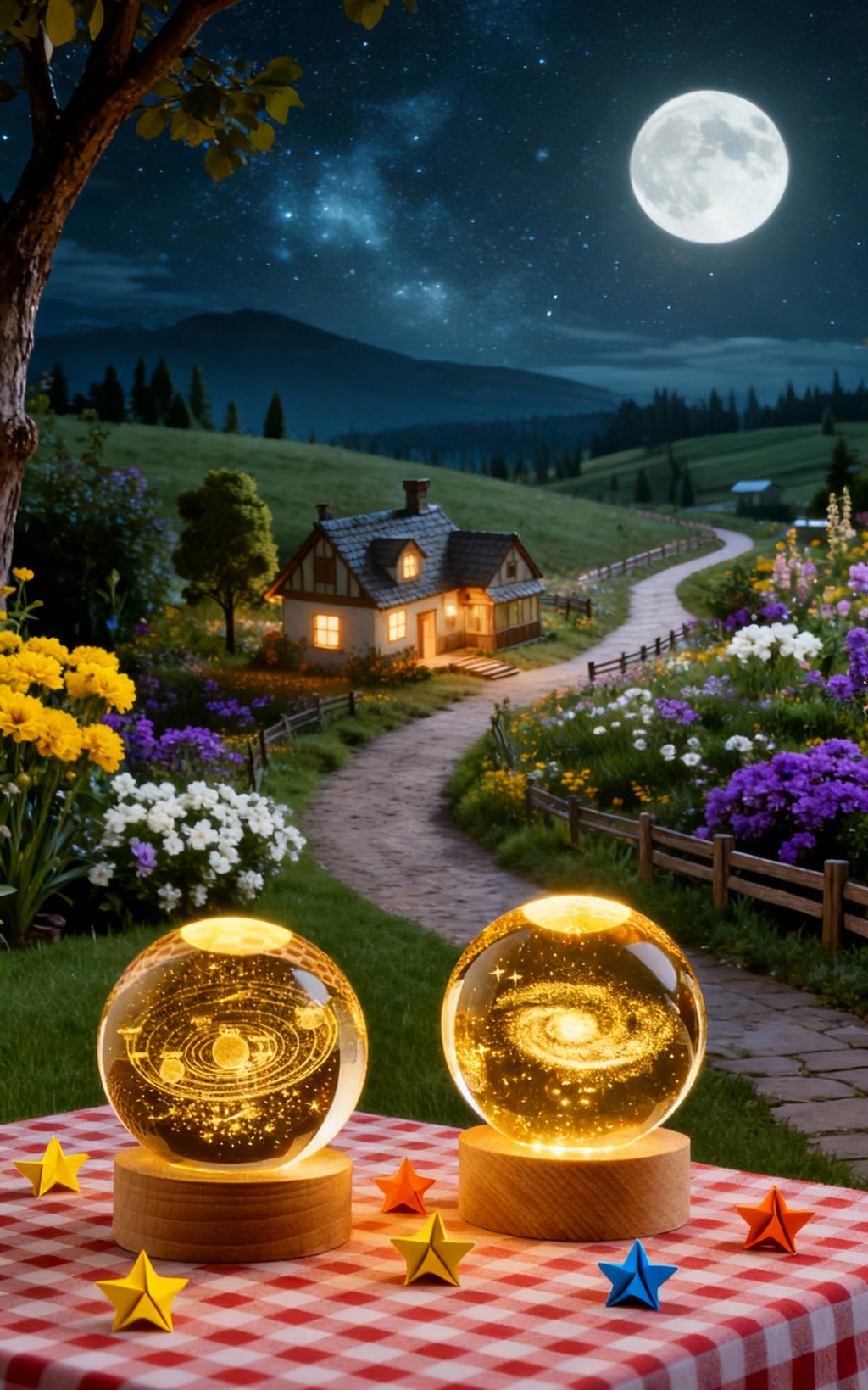 Galaxy Crystal Ball Lamp