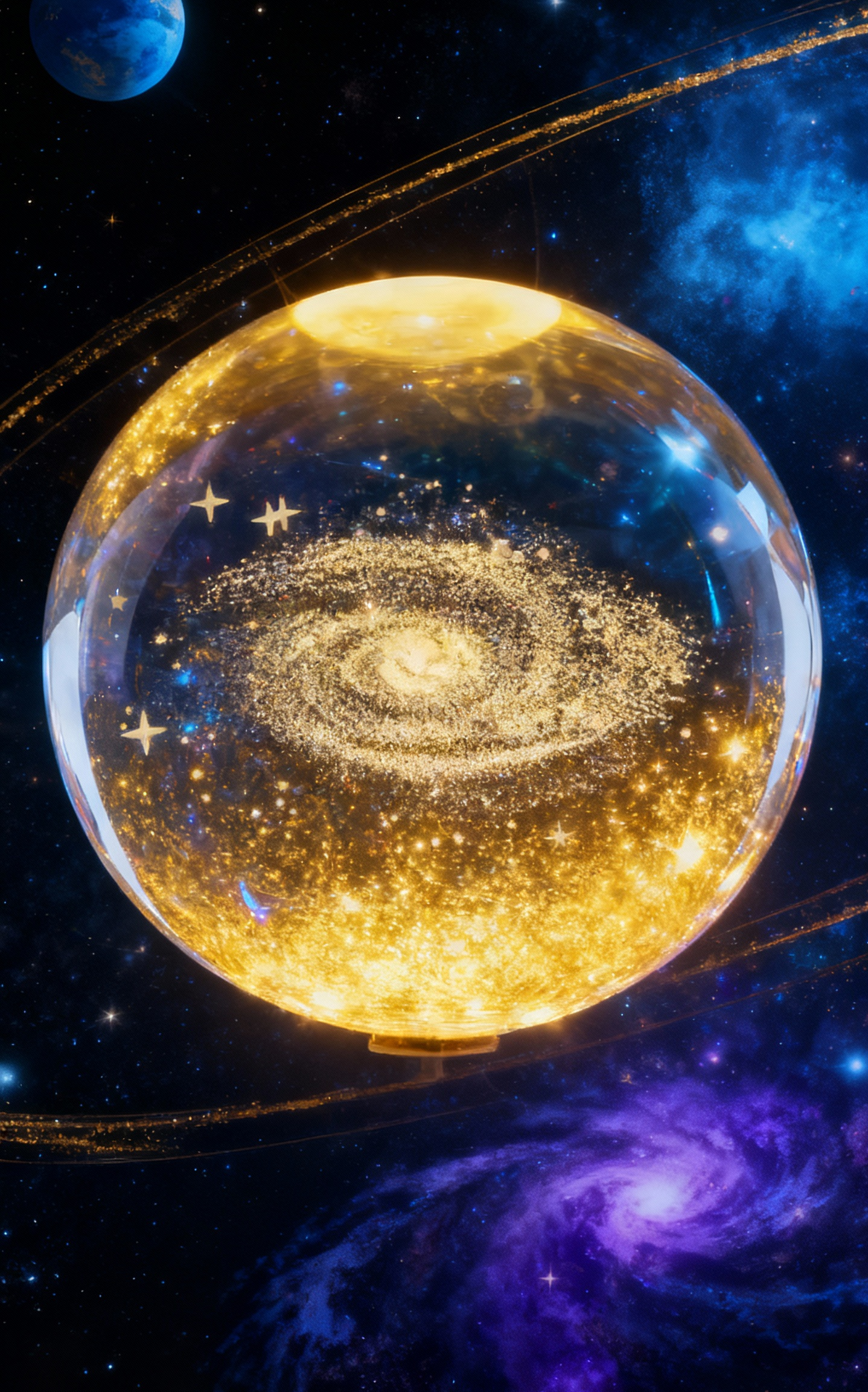 Galaxy Crystal Ball Lamp