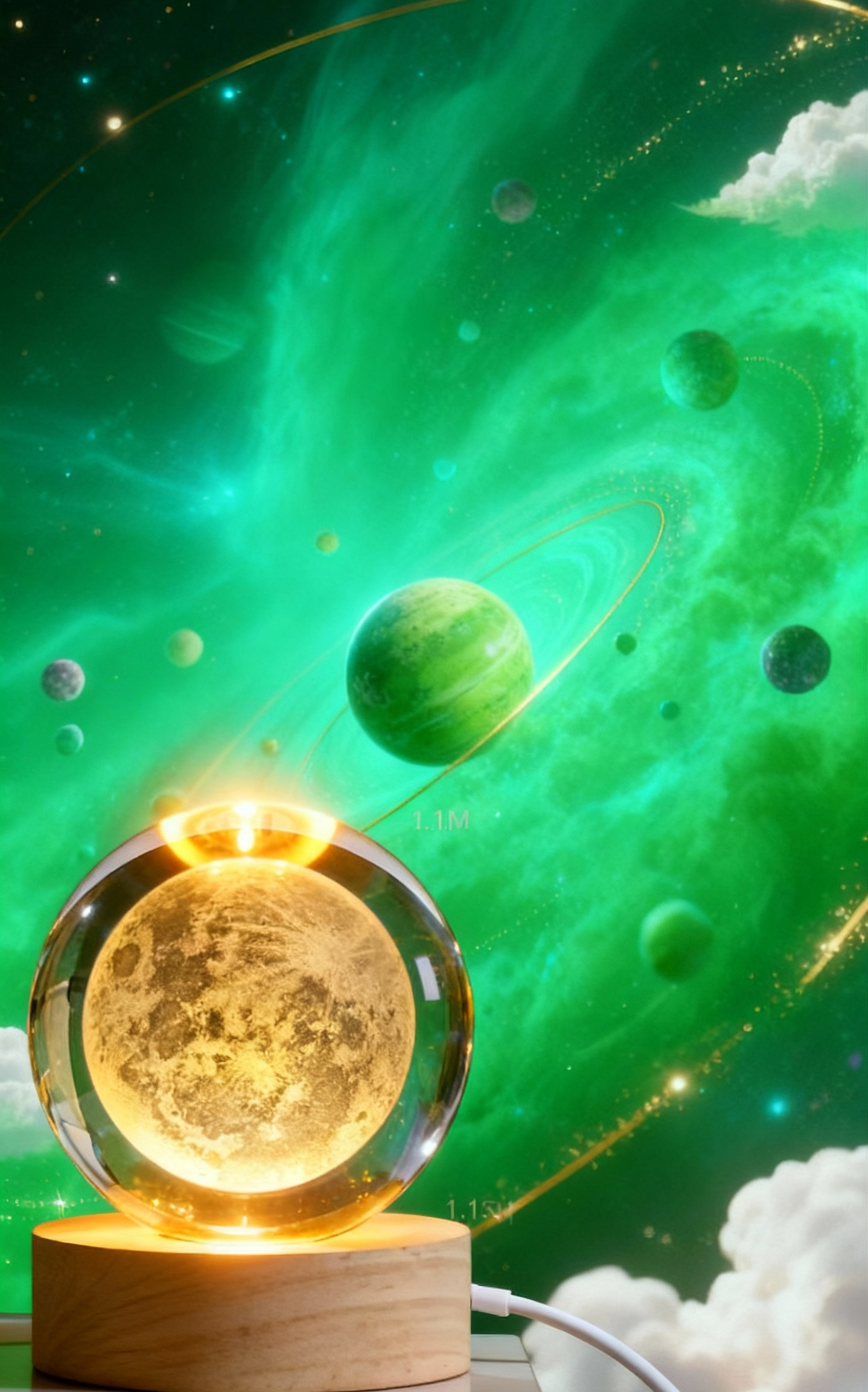 Galaxy Crystal Ball Lamp