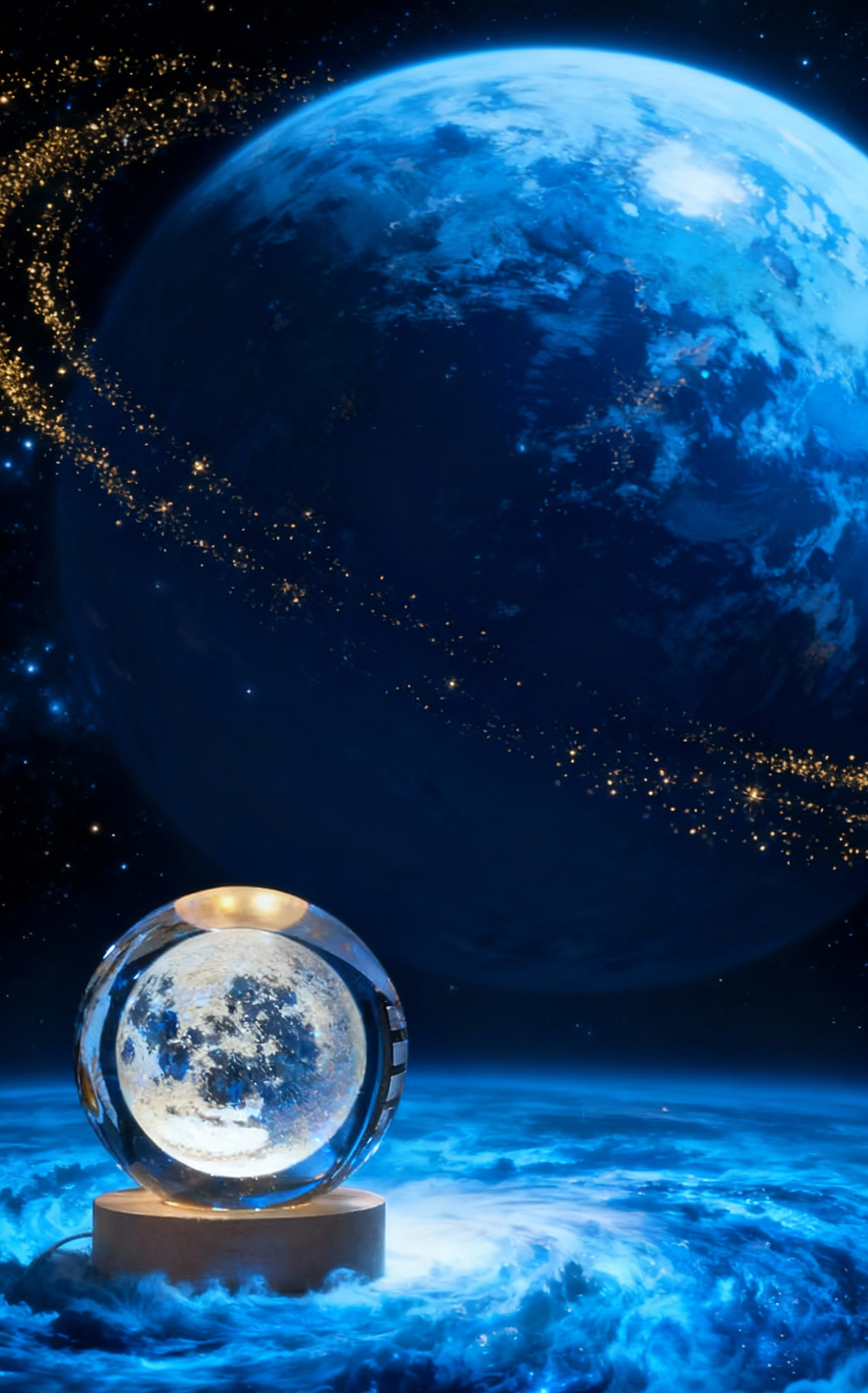 Galaxy Crystal Ball Lamp