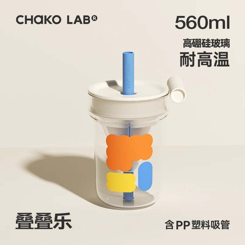 Chakolab Glass Straw Cup