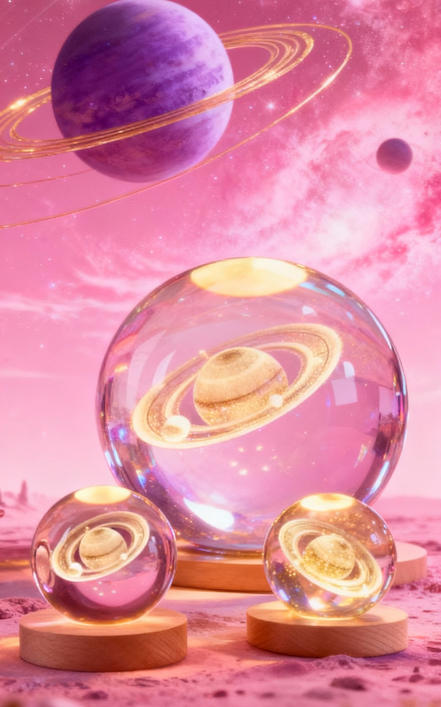 Galaxy Crystal Ball Lamp