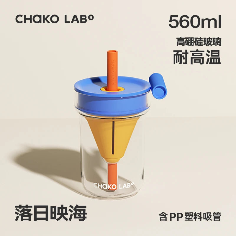Chakolab Glass Straw Cup