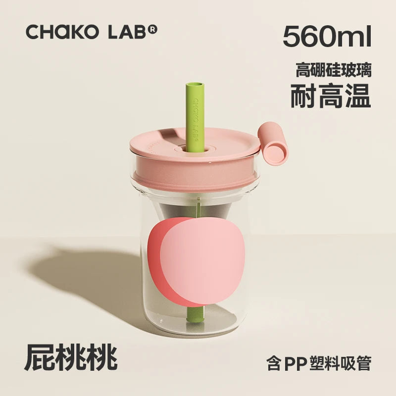 Chakolab Glass Straw Cup