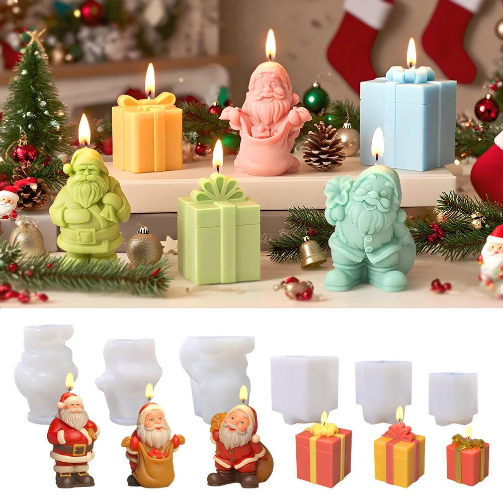 DIY 3D Santa Candle Mold