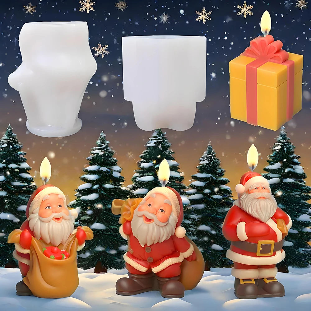 DIY 3D Santa Candle Mold