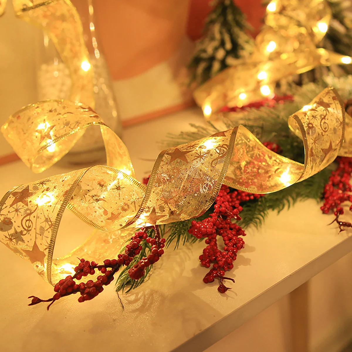 Christmas Ribbon Lights