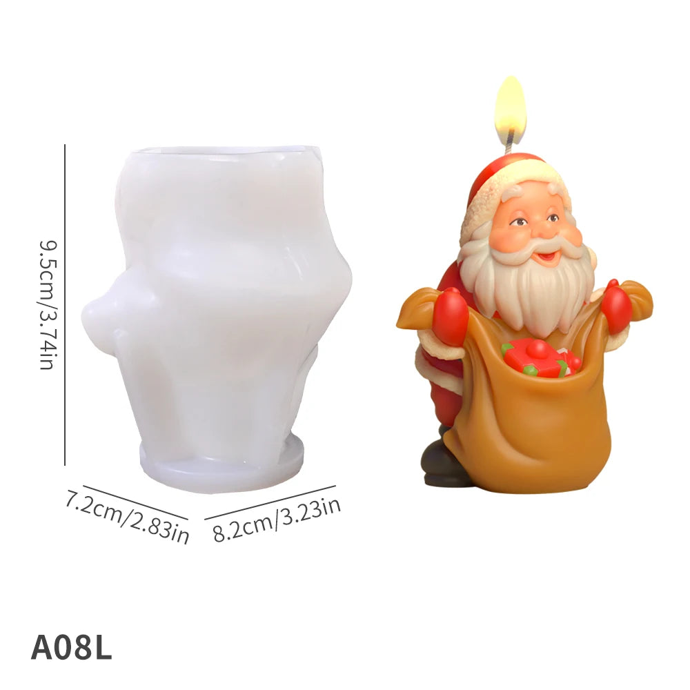 DIY 3D Santa Candle Mold