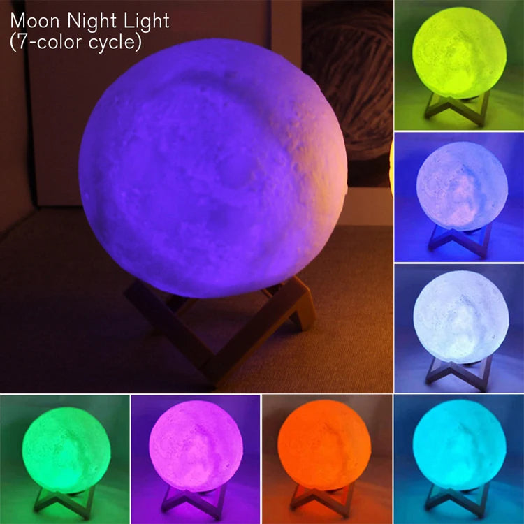Galaxy Moon Lamp