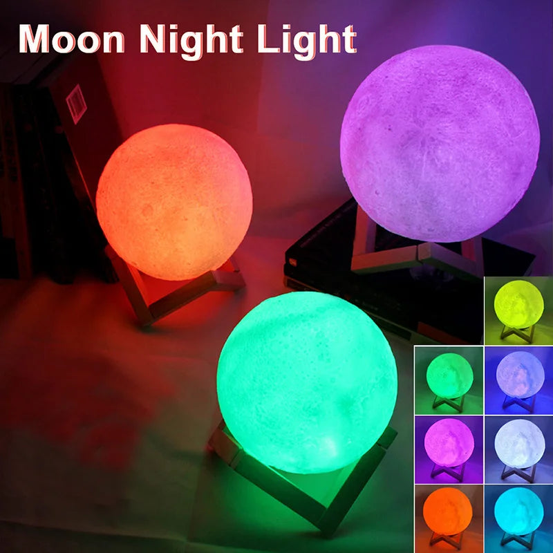 Galaxy Moon Lamp